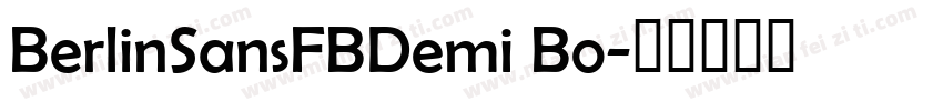BerlinSansFBDemi Bo字体转换